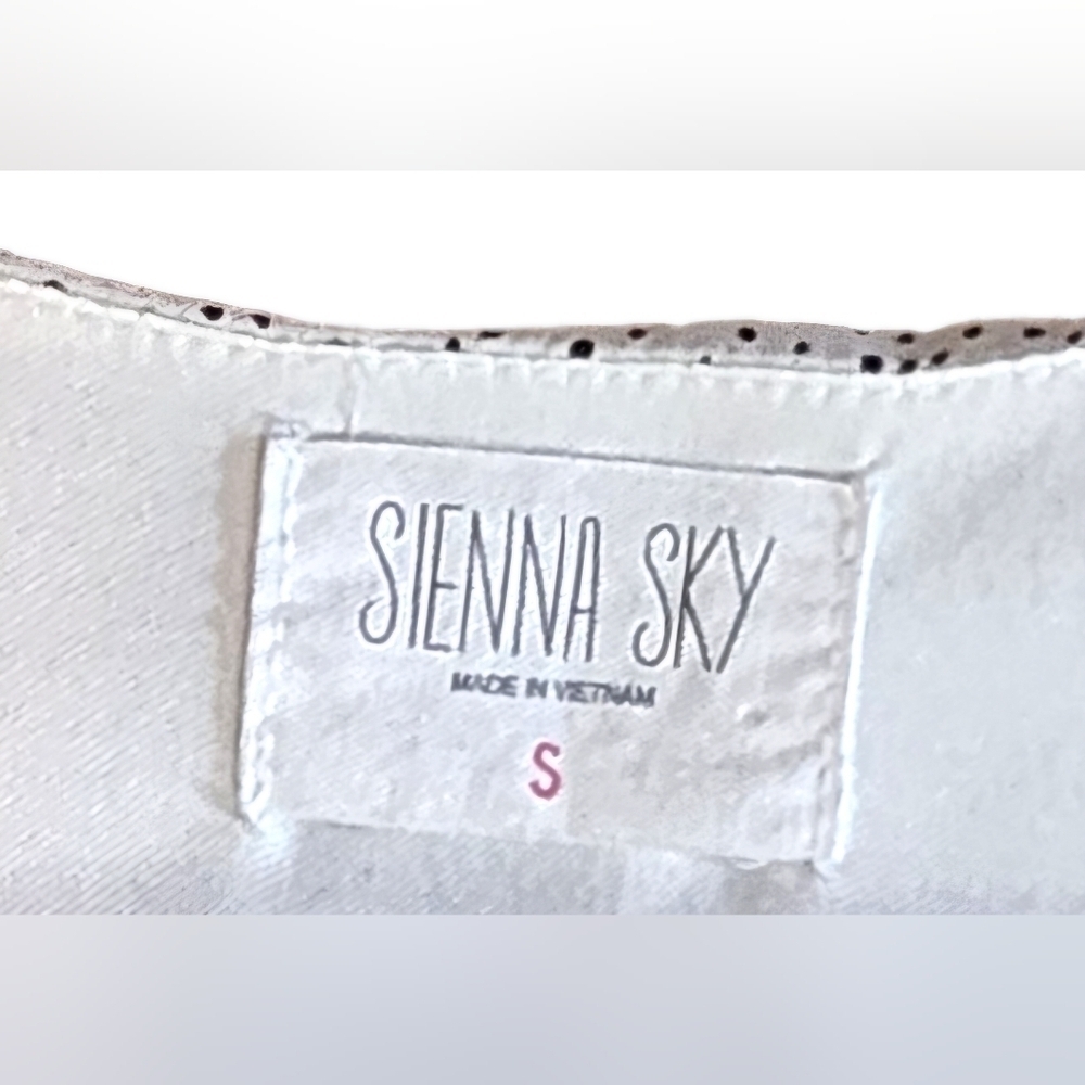 Black and White Polka-Dot Faux Wrap Dress Sienna Sky Maxi Dress Size Sma… - Picture 7 of 9